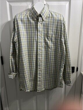 Anheuser-Busch Men's Long Sleeve Dress Shirt L On Cuff Embroidered "Budweiser"
